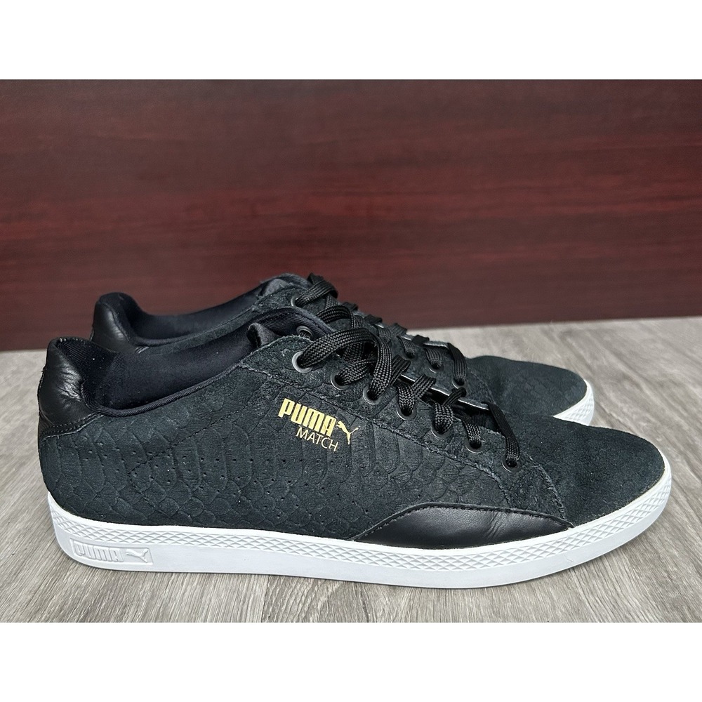 PUMA‎ Suede Gum Match Women's Black Sneakers Size 9.5 Shoes